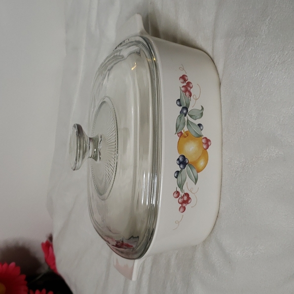 Vintage RARE Corningware Abundance of Fruit 2 quart - Picture 9 of 16